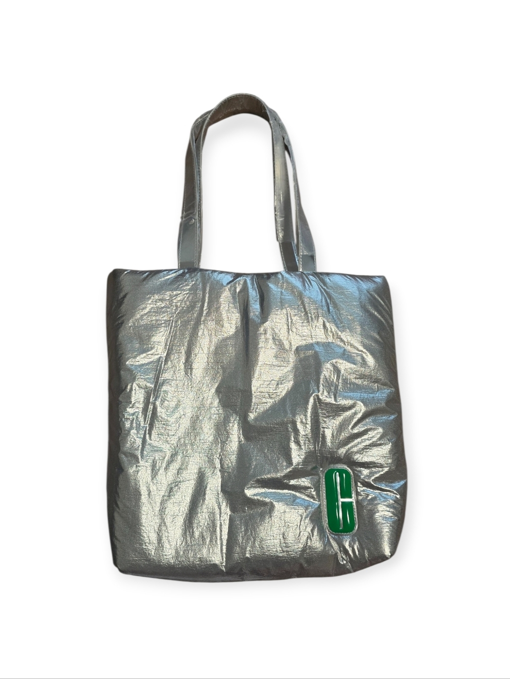 Clinique Silver & Green Limited Edition Tote Bag - Picture 2 of 6